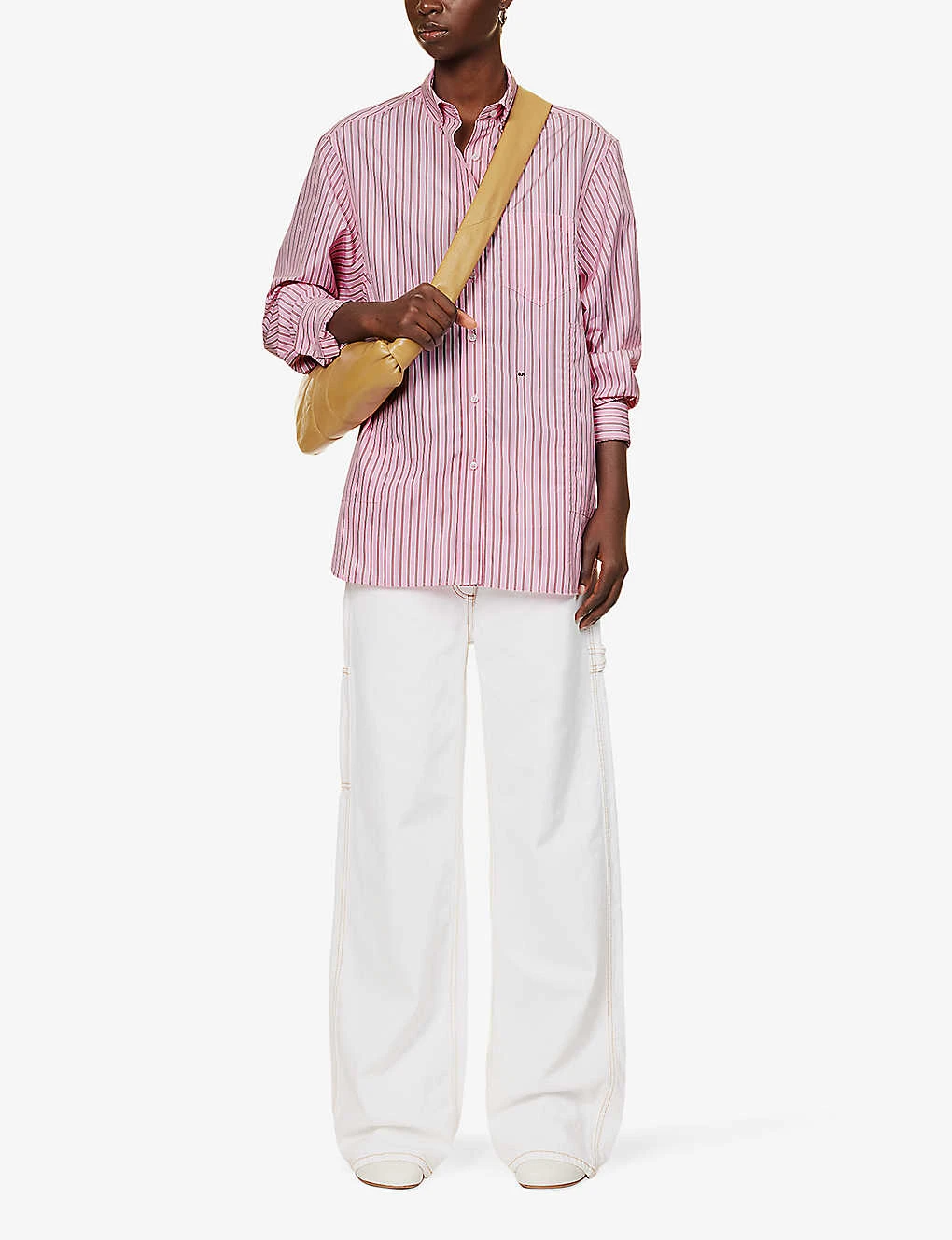 William Striped Oversized Cotton Shirt - Image 2