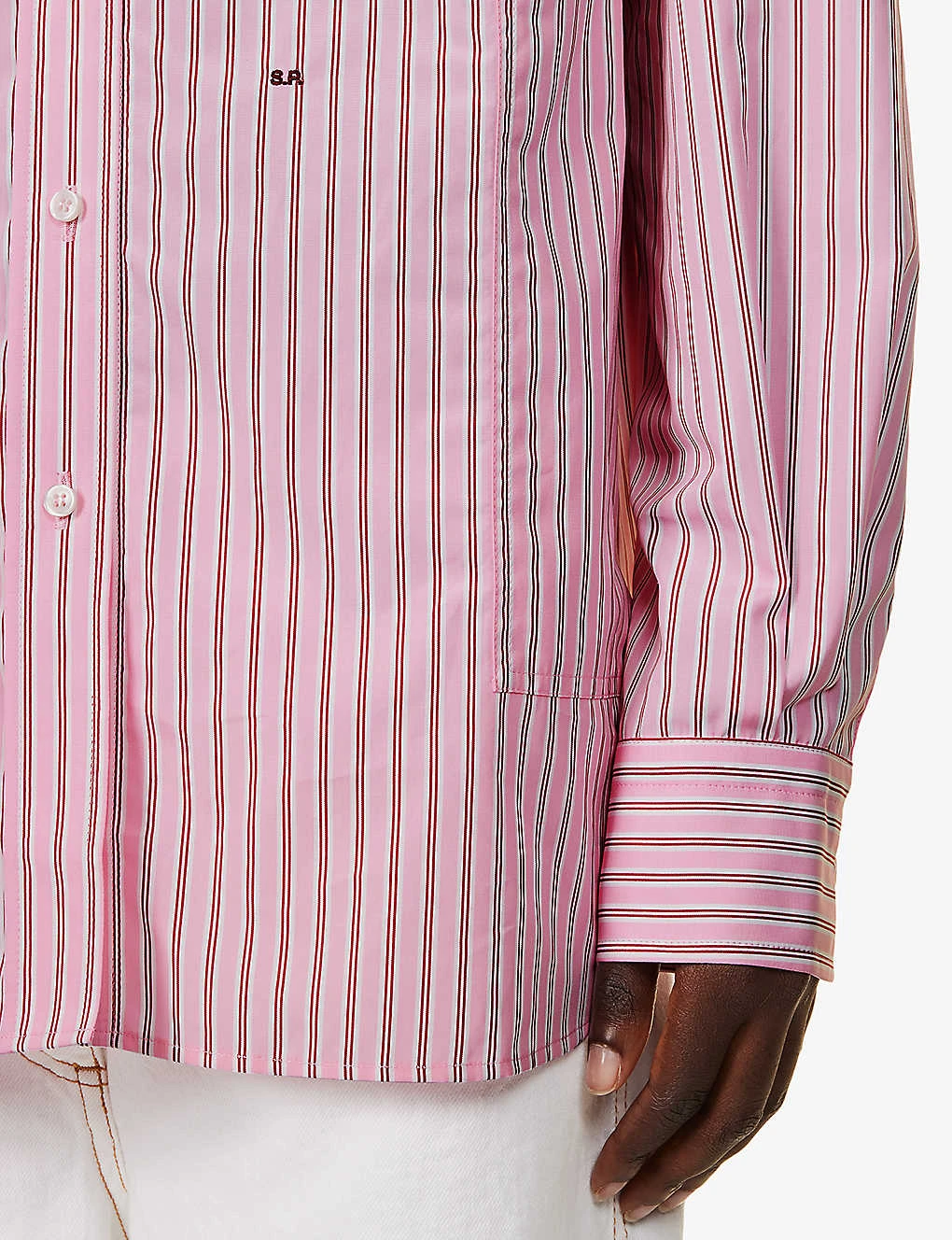 William Striped Oversized Cotton Shirt - Image 5