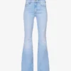 MOTHER The Super Cruiser Flared-leg Mid-rise Cotton-blend Jeans