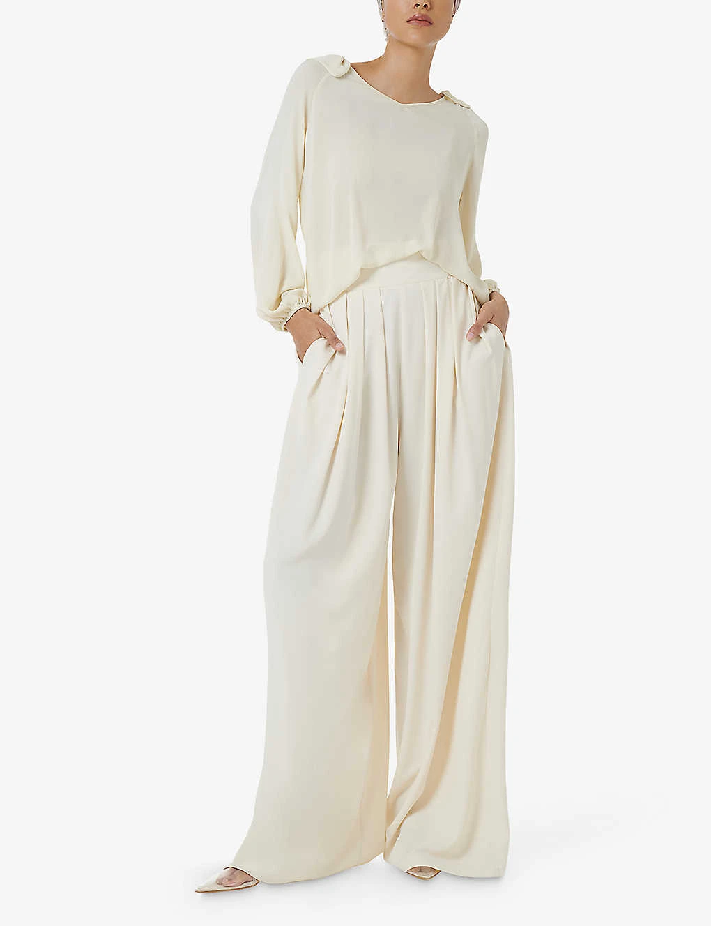 Juppe High-rise Wide-leg Stretch-woven Trousers - Image 2