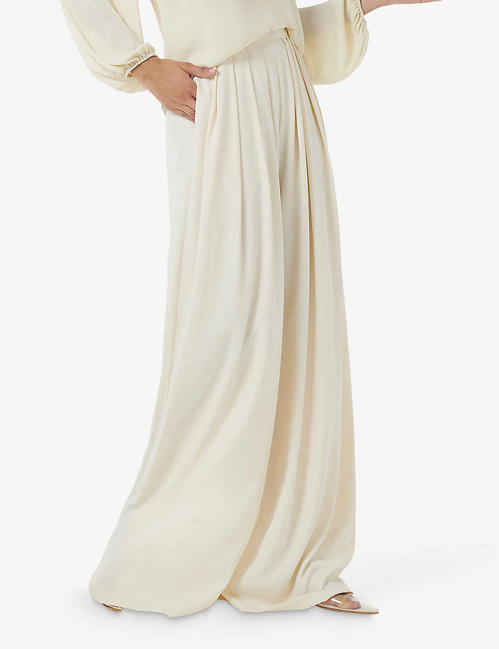 Juppe High-rise Wide-leg Stretch-woven Trousers - Image 3