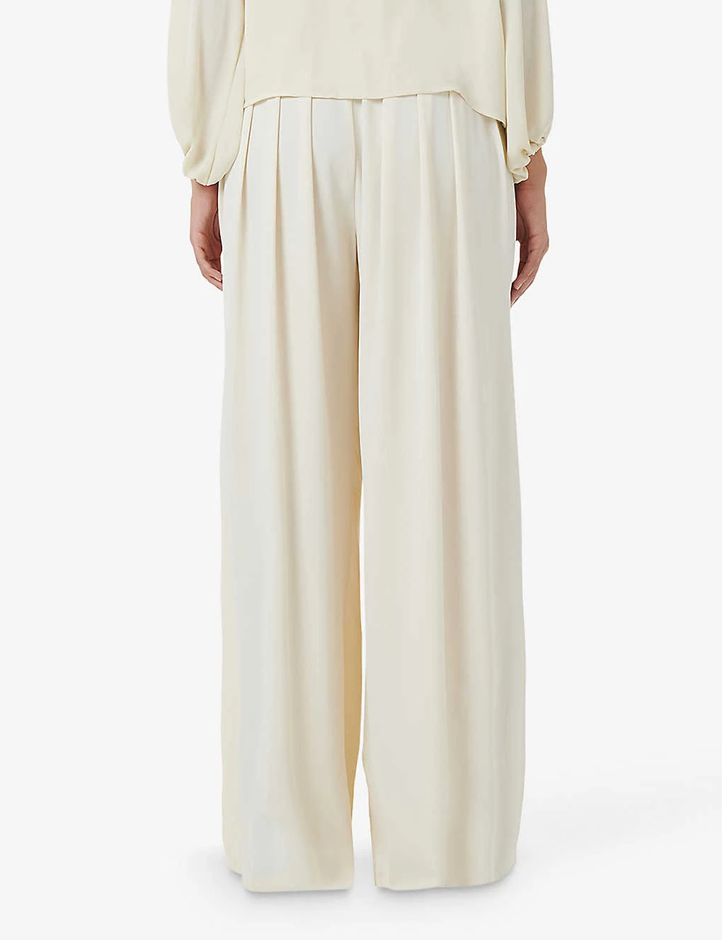 Juppe High-rise Wide-leg Stretch-woven Trousers - Image 4