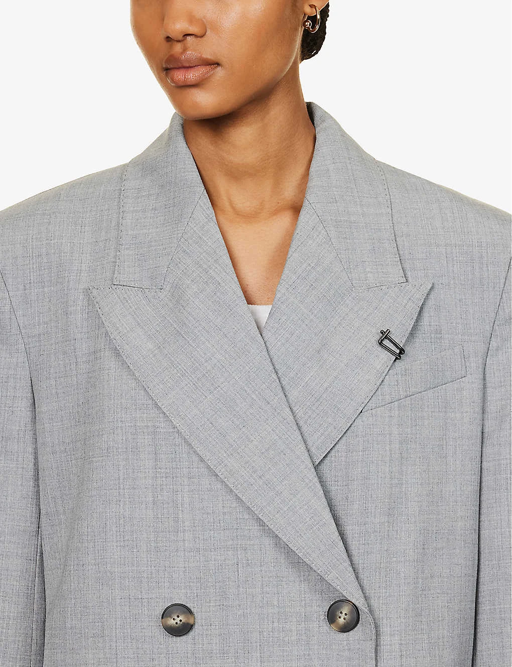 Lazlo Double-breasted Stretch-woven Jacket - Image 5