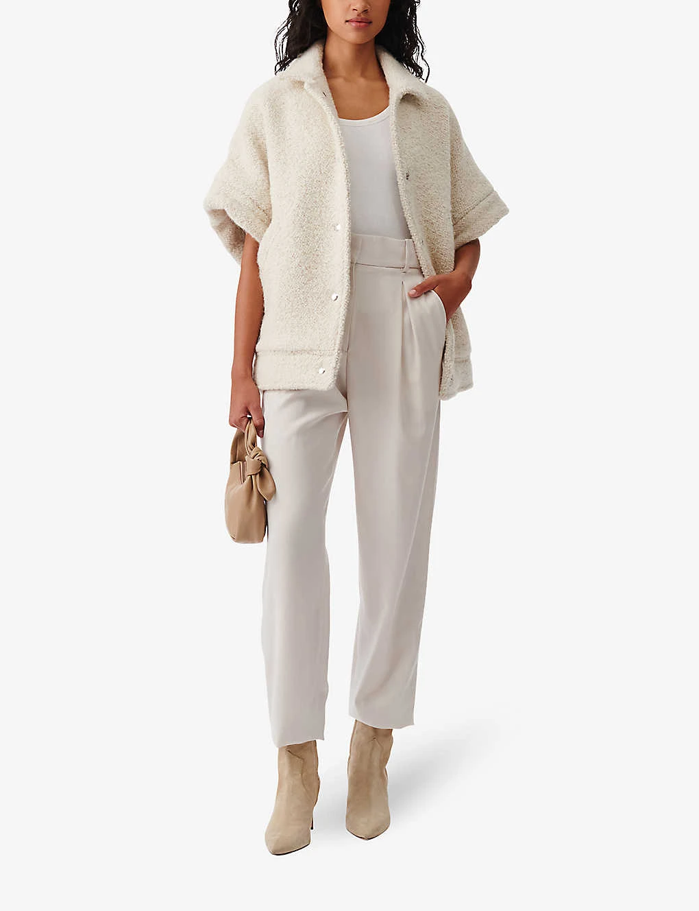 IRO Etoria Sleeveless Boucle Woven Jacket - Image 2