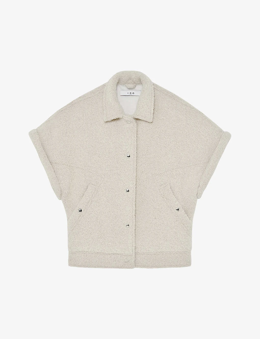 IRO Etoria Sleeveless Boucle Woven Jacket