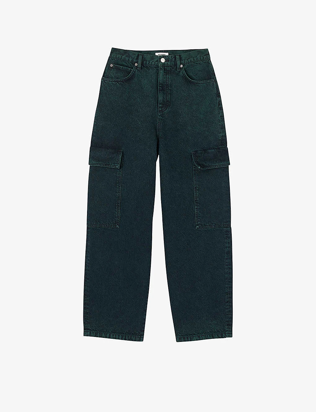 Sandro Jasper Wide-leg Mid-rise Cargo Jeans