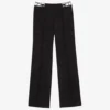 Sandro Duchamp High-rise Rhinestone-panel Stretch-woven Trousers