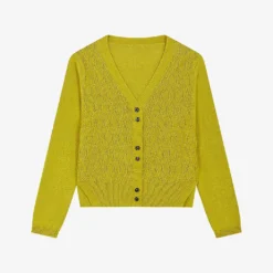 Soeur Under V-neck Cotton And Linen Blend Cardigan