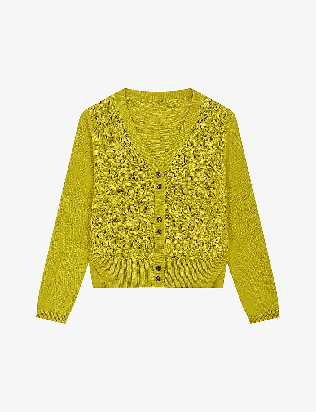 Soeur Under V-neck Cotton And Linen Blend Cardigan