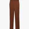 Joseph Tova Straight Leg Mid-rise Silk-satin Trousers