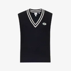 Lacoste X Sporty & Rich Logo-patch Cotton-blend Vest