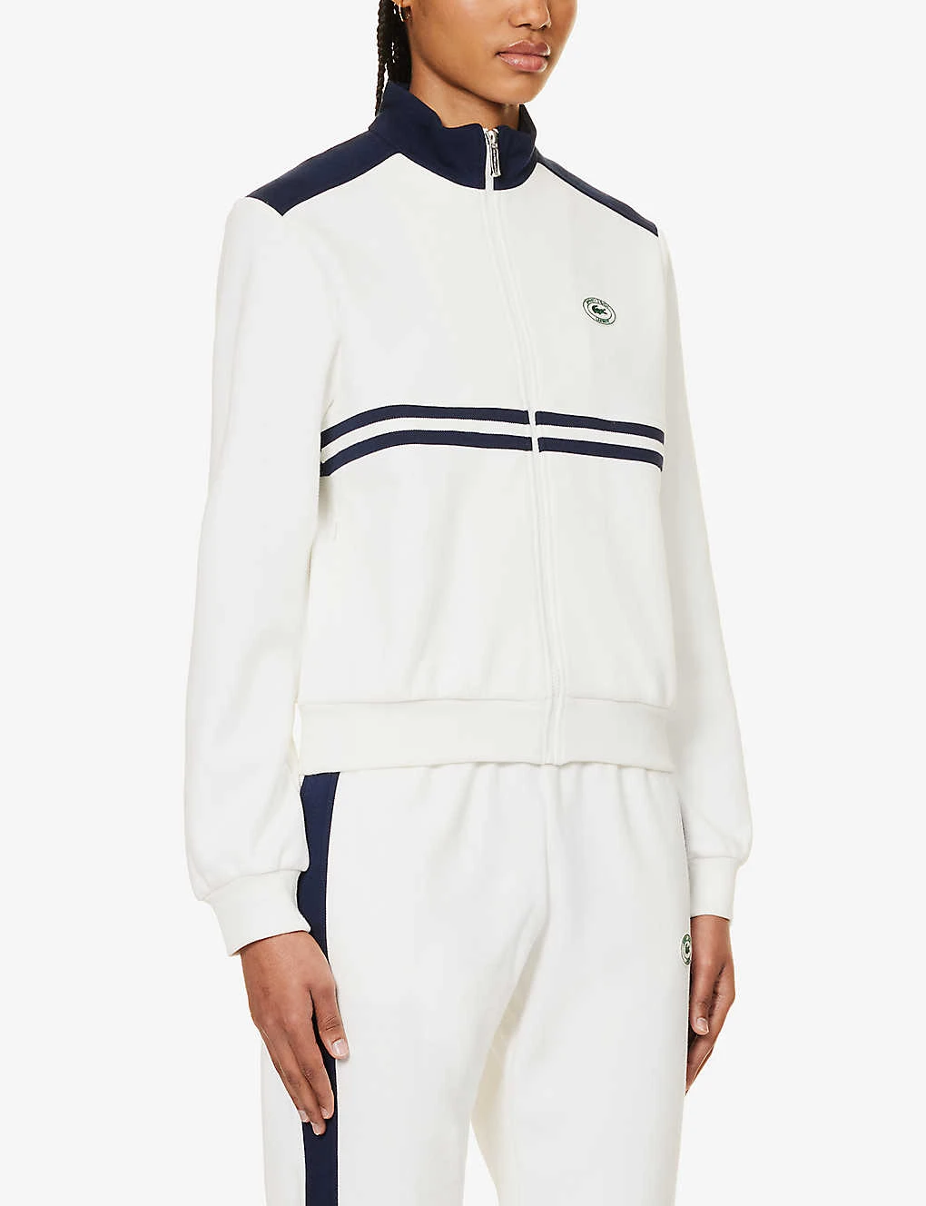 Lacoste X Sporty & Rich Cotton-blend Piqué Jacket - Image 3