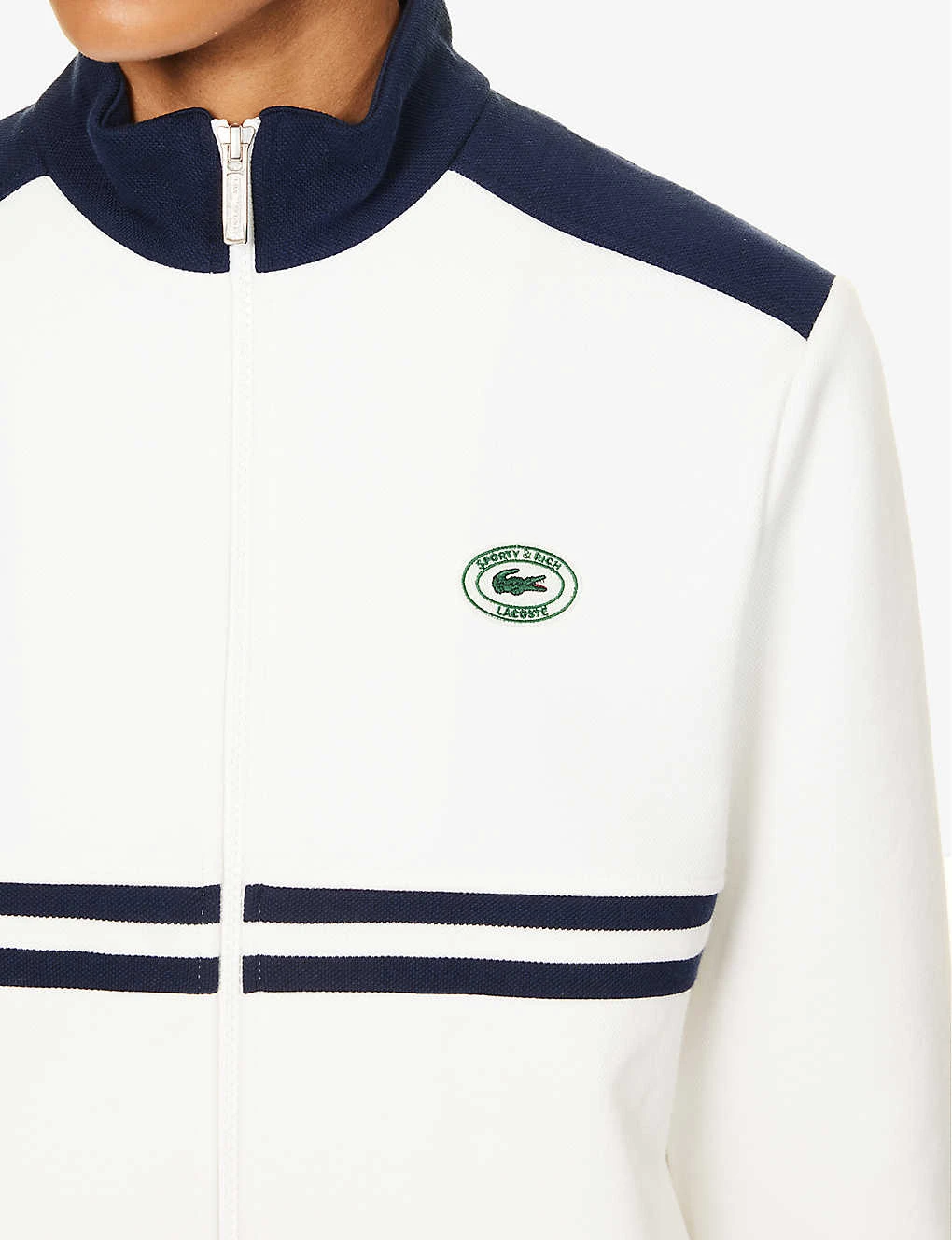 Lacoste X Sporty & Rich Cotton-blend Piqué Jacket - Image 5
